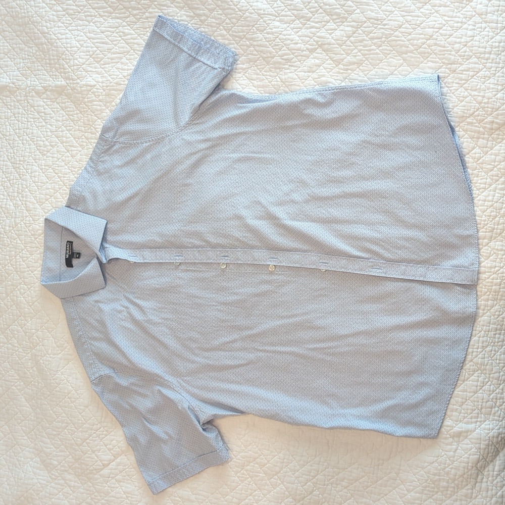 Murano Men's Liquid Luxury Short Sleeve Button Down